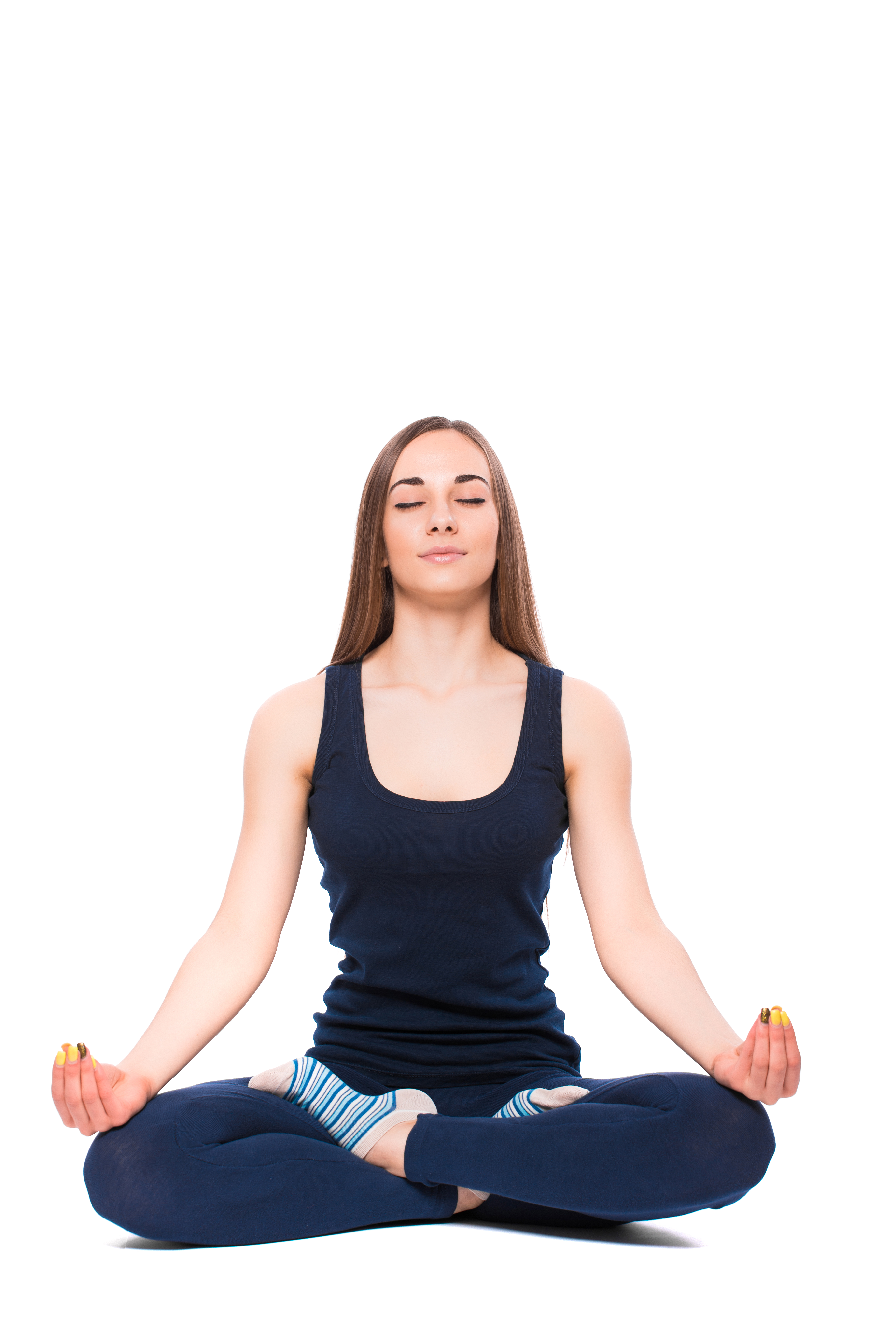 young-fitness-woman-doing-yoga-white-background